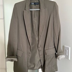 Zara Women's Olive Blazer